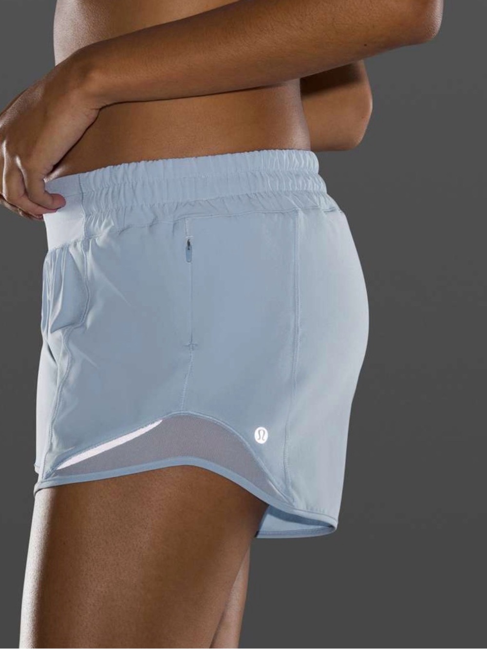 Lululemon Hotty Hot 4” Lined Shorts Women’s Size 8 Light Blue Running Athletic